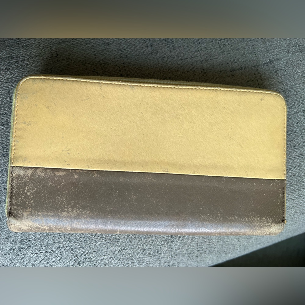 Celine Two-Tone Leather Zipper Wallet - Picture 12 of 12
